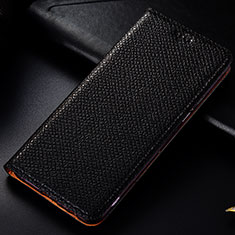 Custodia Portafoglio In Pelle Cover con Supporto H15P per Samsung Galaxy A42 5G Nero