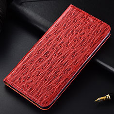 Custodia Portafoglio In Pelle Cover con Supporto H15P per Samsung Galaxy A70E Rosso
