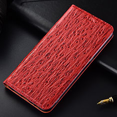 Custodia Portafoglio In Pelle Cover con Supporto H15P per Samsung Galaxy A9 (2018) A920 Rosso