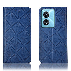 Custodia Portafoglio In Pelle Cover con Supporto H16P per Oppo A78 4G Marrone Chiaro