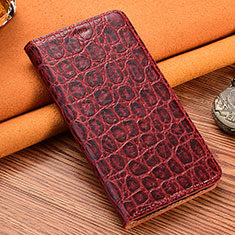 Custodia Portafoglio In Pelle Cover con Supporto H16P per Samsung Galaxy Note 20 5G Rosso