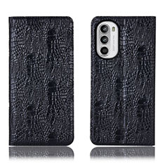 Custodia Portafoglio In Pelle Cover con Supporto H17P per Motorola Moto G71s 5G Nero