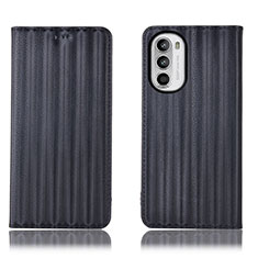 Custodia Portafoglio In Pelle Cover con Supporto H18P per Motorola MOTO G52 Nero