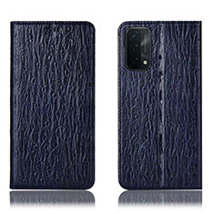Custodia Portafoglio In Pelle Cover con Supporto H18P per OnePlus Nord N200 5G Blu