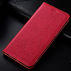 Custodia Portafoglio In Pelle Cover con Supporto H18P per Samsung Galaxy A70E Rosso