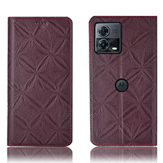 Custodia Portafoglio In Pelle Cover con Supporto H19P per Motorola Moto Edge S30 Pro 5G Rosso Rosa