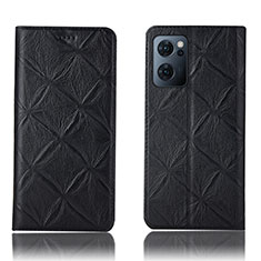 Custodia Portafoglio In Pelle Cover con Supporto H19P per OnePlus Nord CE 2 5G Nero