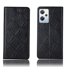 Custodia Portafoglio In Pelle Cover con Supporto H19P per OnePlus Nord CE 2 Lite 5G Nero