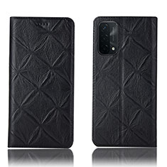 Custodia Portafoglio In Pelle Cover con Supporto H19P per Oppo A54 5G Nero