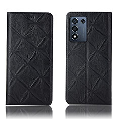 Custodia Portafoglio In Pelle Cover con Supporto H19P per Oppo K9S 5G Nero