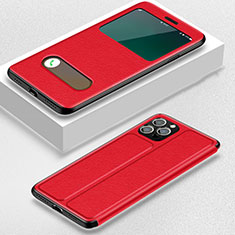 Custodia Portafoglio In Pelle Cover con Supporto H20 per Apple iPhone 13 Pro Max Rosso