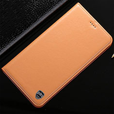 Custodia Portafoglio In Pelle Cover con Supporto H20P per Vivo iQOO 9 Pro 5G Arancione