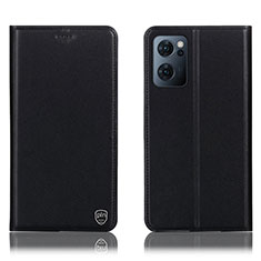 Custodia Portafoglio In Pelle Cover con Supporto H21P per OnePlus Nord CE 2 5G Nero