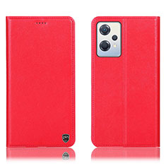 Custodia Portafoglio In Pelle Cover con Supporto H21P per OnePlus Nord CE 2 Lite 5G Rosso