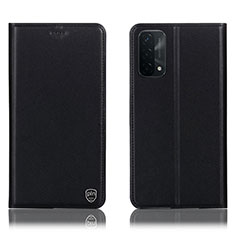 Custodia Portafoglio In Pelle Cover con Supporto H21P per Oppo A93 5G Nero