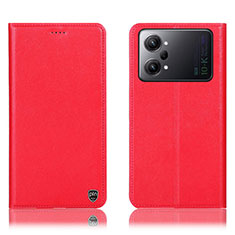 Custodia Portafoglio In Pelle Cover con Supporto H21P per Oppo K10 Pro 5G Rosso