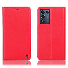 Custodia Portafoglio In Pelle Cover con Supporto H21P per Oppo K9S 5G Rosso