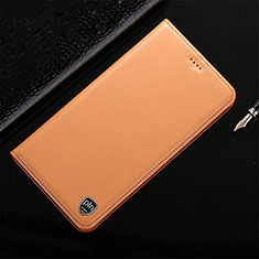 Custodia Portafoglio In Pelle Cover con Supporto H21P per Samsung Galaxy Note 10 Plus 5G Arancione