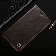 Custodia Portafoglio In Pelle Cover con Supporto H21P per Sony Xperia 1 IV SO-51C Marrone