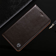 Custodia Portafoglio In Pelle Cover con Supporto H21P per Xiaomi Redmi Note 11T Pro+ Plus 5G Marrone