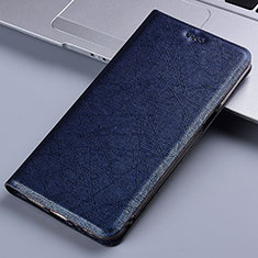 Custodia Portafoglio In Pelle Cover con Supporto H22P per Huawei Honor X5 Plus Blu