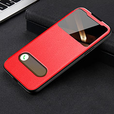 Custodia Portafoglio In Pelle Cover con Supporto H24 per Apple iPhone 14 Pro Rosso