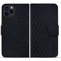 Custodia Portafoglio In Pelle Cover con Supporto HF1 per Apple iPhone 14 Pro Max Nero