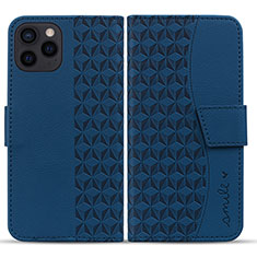 Custodia Portafoglio In Pelle Cover con Supporto HF1 per Apple iPhone 16 Pro Max Blu