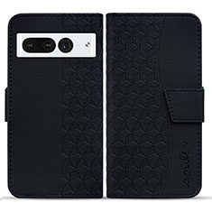 Custodia Portafoglio In Pelle Cover con Supporto HF1 per Google Pixel 7 Pro 5G Nero