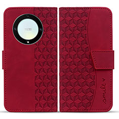 Custodia Portafoglio In Pelle Cover con Supporto HF1 per Huawei Mate 60 Rosso