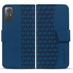 Custodia Portafoglio In Pelle Cover con Supporto HF1 per Xiaomi Redmi Note 12S Blu