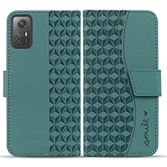 Custodia Portafoglio In Pelle Cover con Supporto HF1 per Xiaomi Redmi Note 12S Verde