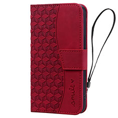 Custodia Portafoglio In Pelle Cover con Supporto HF2 per Huawei Mate 60 Pro+ Plus Rosso