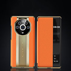 Custodia Portafoglio In Pelle Cover con Supporto JB2 per Huawei Honor Magic3 Pro+ Plus 5G Arancione