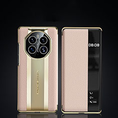 Custodia Portafoglio In Pelle Cover con Supporto JB2 per Huawei Mate 50 Pro Oro