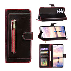 Custodia Portafoglio In Pelle Cover con Supporto JDK1 per Samsung Galaxy A52 5G Rosso