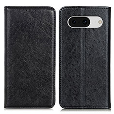 Custodia Portafoglio In Pelle Cover con Supporto K01Z per Google Pixel 8 5G Nero