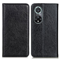 Custodia Portafoglio In Pelle Cover con Supporto K01Z per Huawei Honor 50 Pro 5G Nero