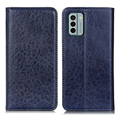 Custodia Portafoglio In Pelle Cover con Supporto K01Z per Nokia G22 Blu