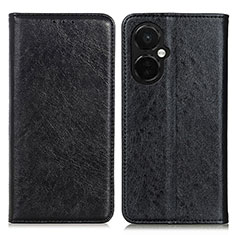 Custodia Portafoglio In Pelle Cover con Supporto K01Z per OnePlus Nord CE 3 5G Nero