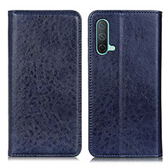 Custodia Portafoglio In Pelle Cover con Supporto K01Z per OnePlus Nord CE 5G Blu