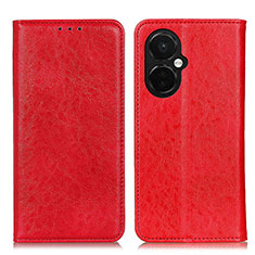 Custodia Portafoglio In Pelle Cover con Supporto K01Z per Oppo K11x 5G Rosso