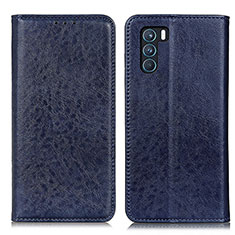 Custodia Portafoglio In Pelle Cover con Supporto K01Z per Oppo K9 Pro 5G Blu