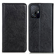 Custodia Portafoglio In Pelle Cover con Supporto K01Z per Xiaomi Mi 11T Pro 5G Nero