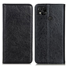 Custodia Portafoglio In Pelle Cover con Supporto K01Z per Xiaomi POCO C3 Nero