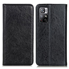 Custodia Portafoglio In Pelle Cover con Supporto K01Z per Xiaomi Poco M4 Pro 5G Nero