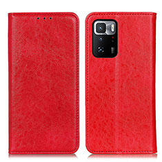 Custodia Portafoglio In Pelle Cover con Supporto K01Z per Xiaomi Poco X3 GT 5G Rosso