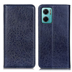 Custodia Portafoglio In Pelle Cover con Supporto K01Z per Xiaomi Redmi 10 Prime Plus 5G Blu