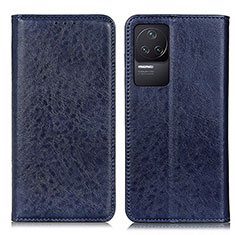 Custodia Portafoglio In Pelle Cover con Supporto K01Z per Xiaomi Redmi K50 Pro 5G Blu