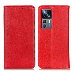 Custodia Portafoglio In Pelle Cover con Supporto K01Z per Xiaomi Redmi K50 Ultra 5G Rosso